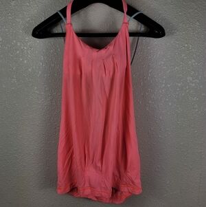 lululemon Sz 8 wild tank Heathered Pretty Orange